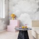 Mural Rebel Walls Dreamland Cuddle Clouds Graphite R14013
