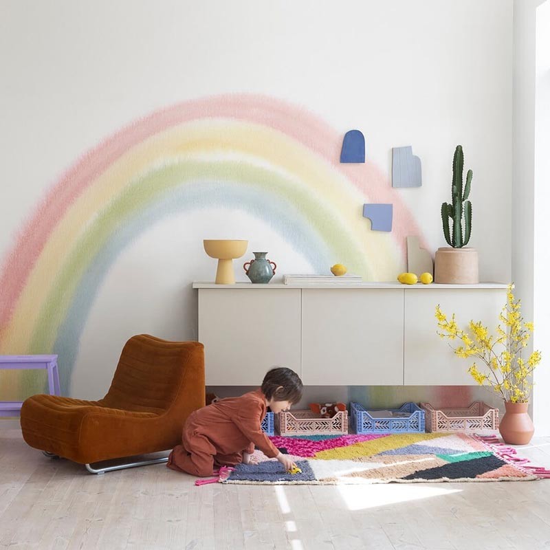 Mural Rebel Walls Dreamland Rainbow Multi R18291