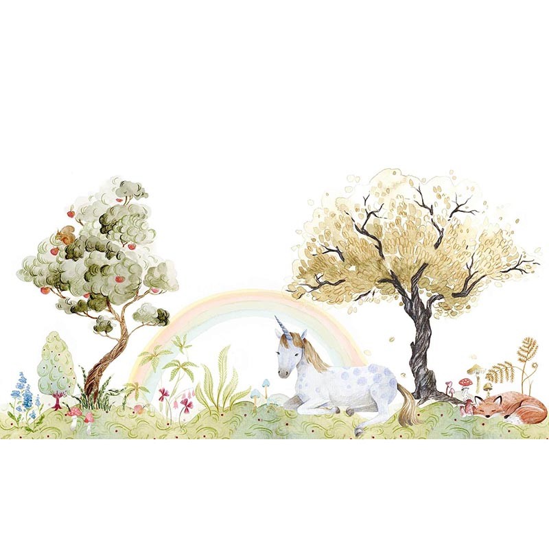 Mural Rebel Walls Dreamland Unicorn Dream Rainbow R18181
