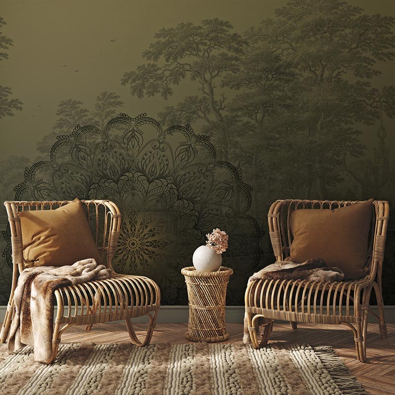 Mural Iberostil Circle of Live Malbec Olive TD4191