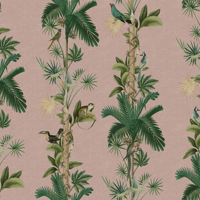 Papel Rebel Walls Dreamland Monkey Island Pink R18104