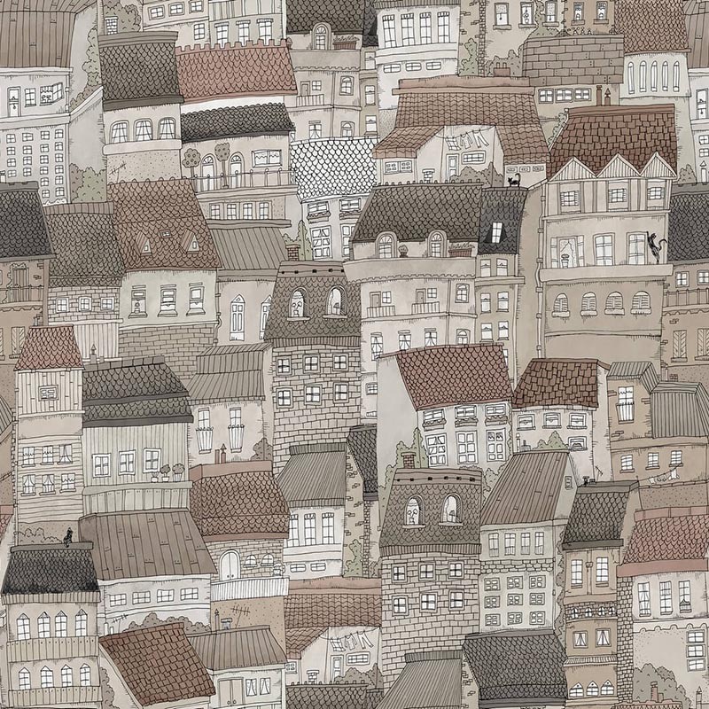 Papel Rebel Walls Dreamland Dream Town Sand R18093