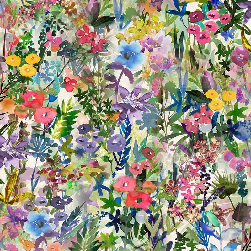 Papel Rebel Walls Dreamland Poppy Meadow Rainbow R18121