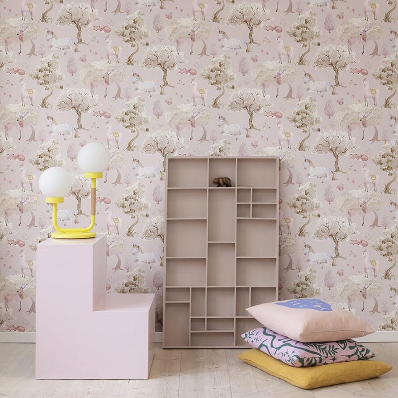 Papel pintado Rebel Walls Dreamland Bubblegum R18052