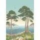 Mural decorativo Osborne & Little Lamorran Coastline Aqua W7680-02