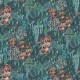 Papel pintado Osborne & Little Green Wall Peacok W7687-01