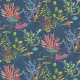 Papel pintado Osborne & Little Lamorran Coralline Marine W7682-03