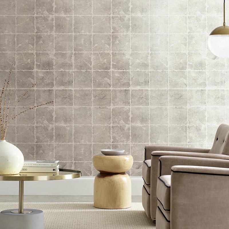 Papel pintado York Ronald Redding 24 Karat Metal Leaf Squares KT2101