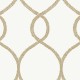 Papel pintado York Ronald Redding 24 Karat Laurel Leaf Ogee KT2234