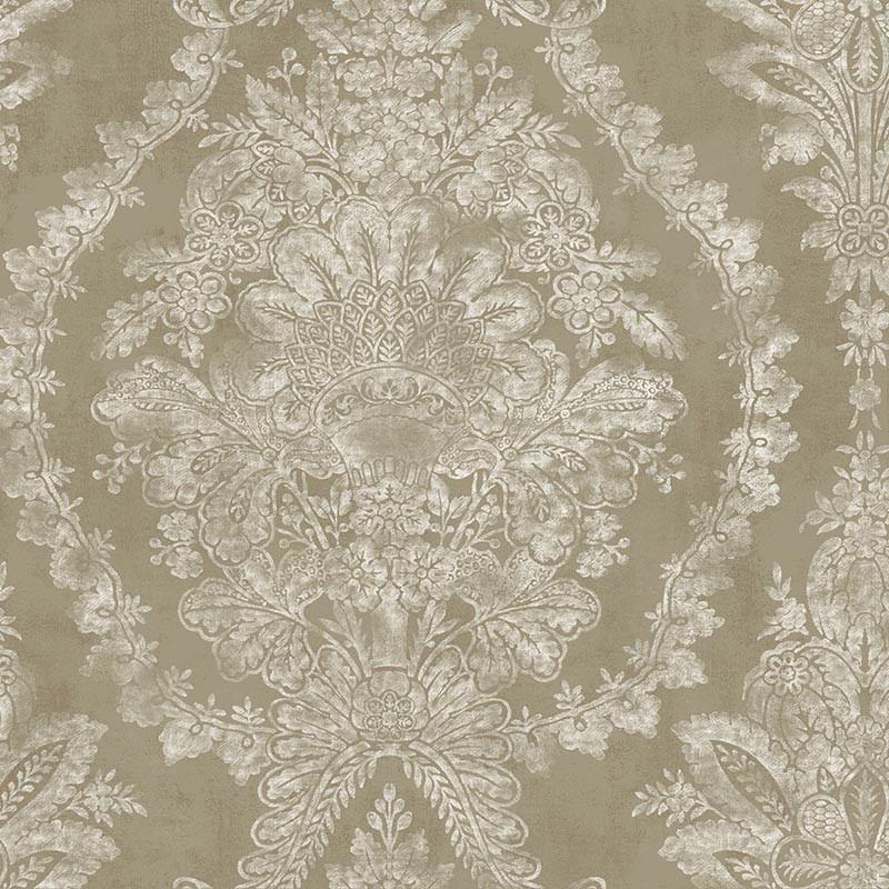 Papel pintado York Ronald Redding 24 Karat Charleston Damask KT2217