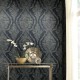 Papel pintado York Ronald Redding 24 Karat Charleston Damask KT2215