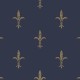 Papel pintado York Ronald Redding 24 Karat Fleur de Lis KT2191