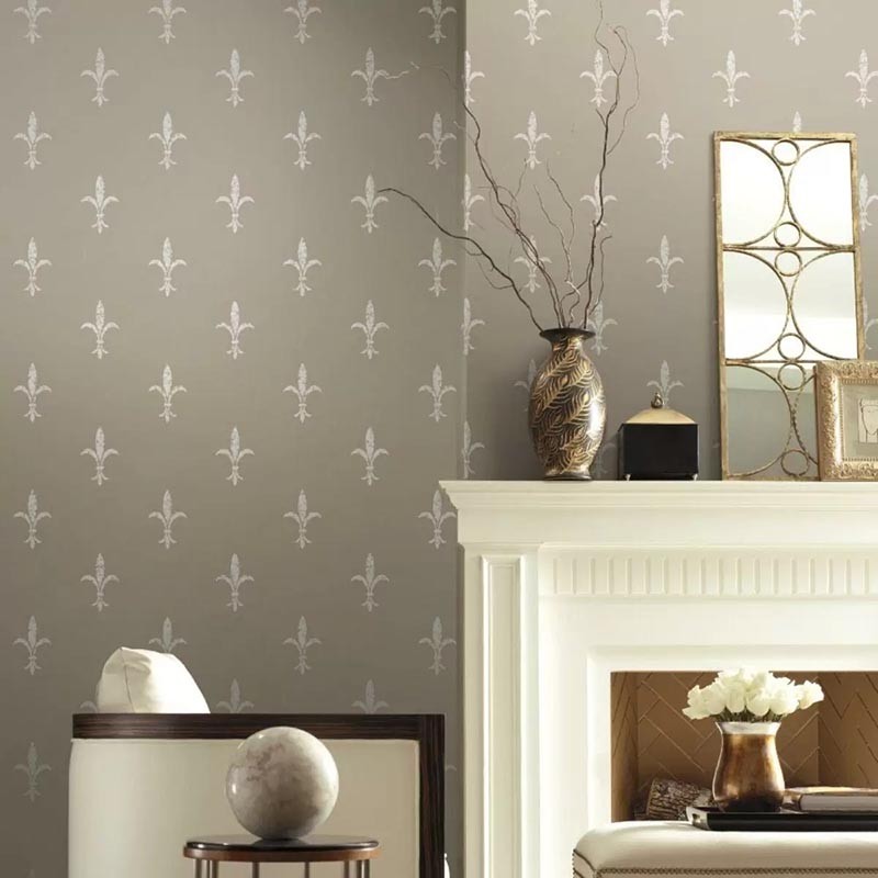 Papel pintado York Ronald Redding 24 Karat Fleur de Lis KT2195