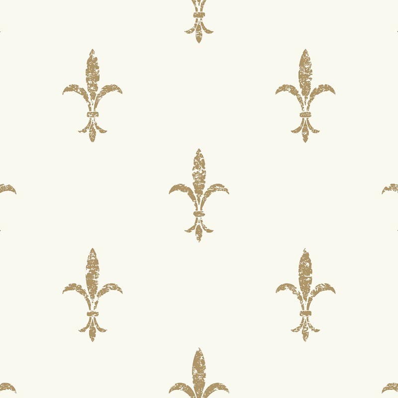 Papel pintado York Ronald Redding 24 Karat Fleur de Lis KT2192