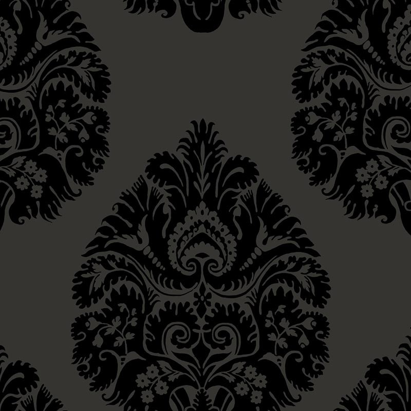 Papel pintado York Ronald Redding 24 Karat Teardrop Damask KT2144