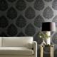 Papel pintado York Ronald Redding 24 Karat Teardrop Damask KT2144