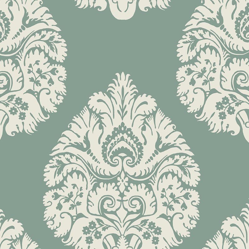 Papel pintado York Ronald Redding 24 Karat Teardrop Damask kt2146