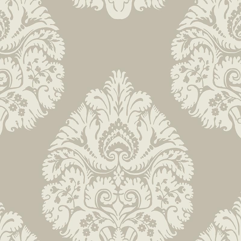 Papel pintado York Ronald Redding 24 Karat Teardrop Damask KT2142