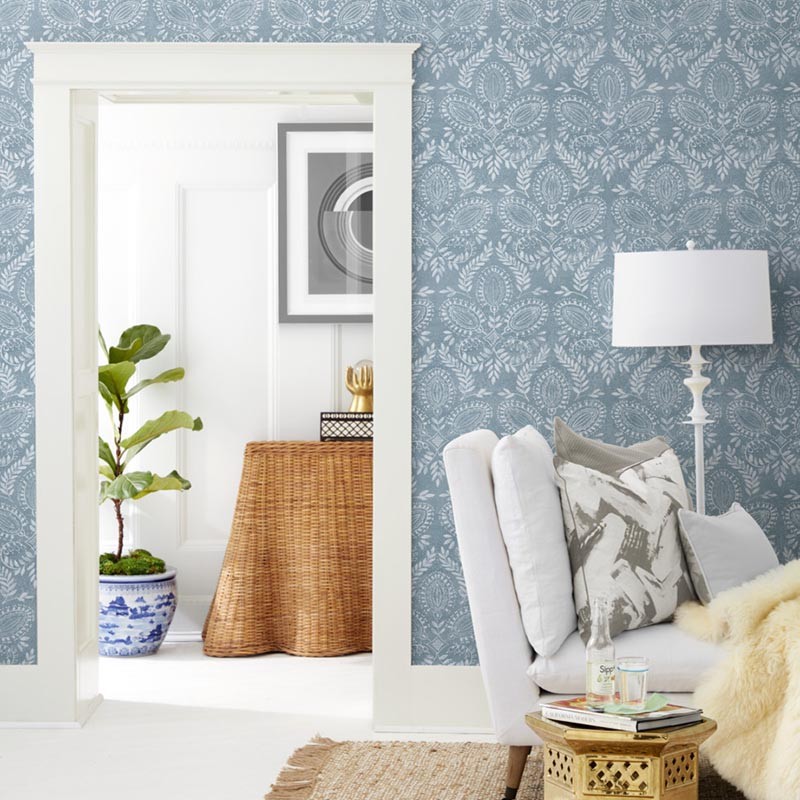 Papel pintado York del Catálogo Boho Luxe Laurel Damask BO6733