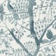 Papel pintado York del Catálogo Boho Luxe Peacock Block Print BO6632