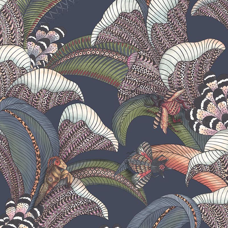 Papel pintado Cole & Son Ardmore Jabula Hoopoe Leaves 119-1006