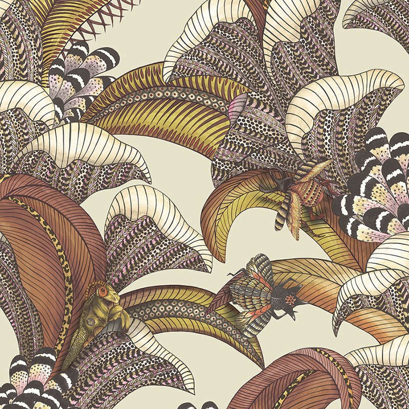 Papel pintado Cole & Son Ardmore Jabula Hoopoe Leaves 119-1004