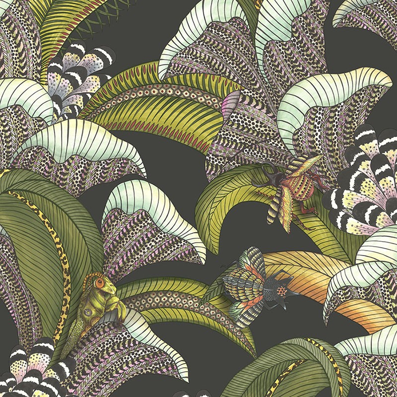 Papel pintado Cole & Son Ardmore Jabula Hoopoe Leaves 119-1002