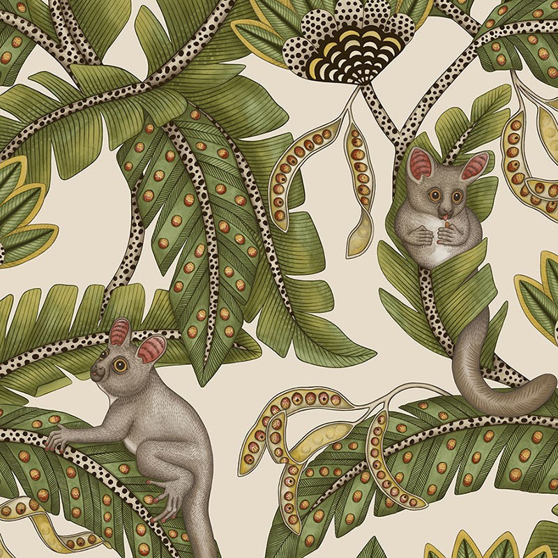 Papel pintado Cole & Son Ardmore Jabula Bush Baby 119-7032