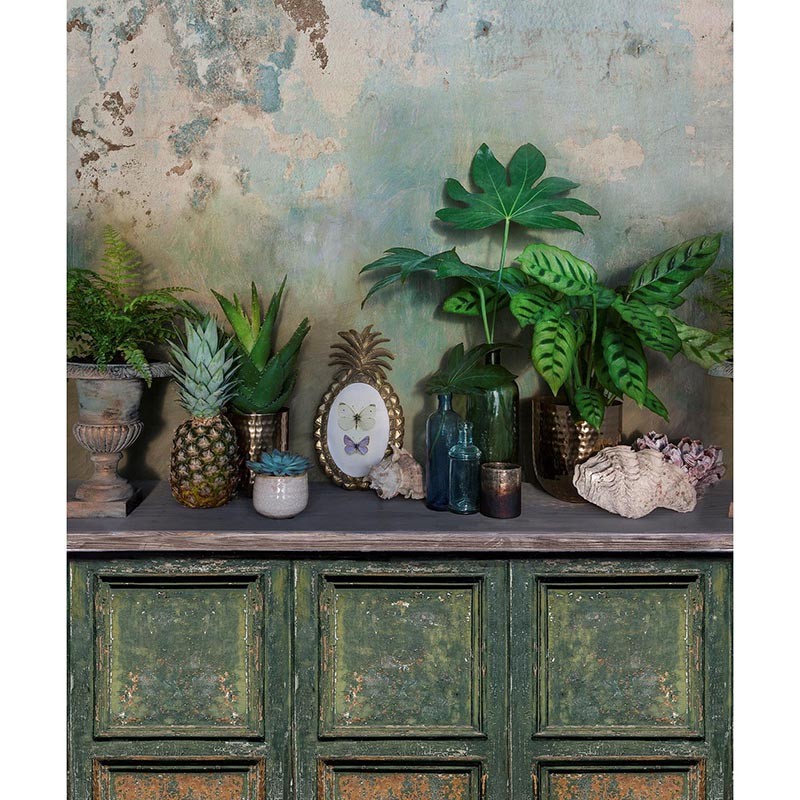 Mural Saint Honoré One Roll One Motif  Green Trompe 1860-2675