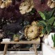 Mural Saint Honoré One Roll One Motif  Painted Flowers 1860-2668