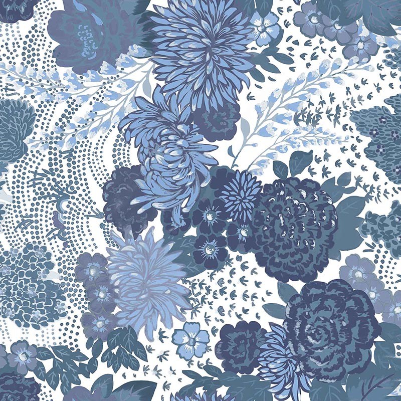 Papel Pintado Coordonne Feria María Luisa Índigo A00238