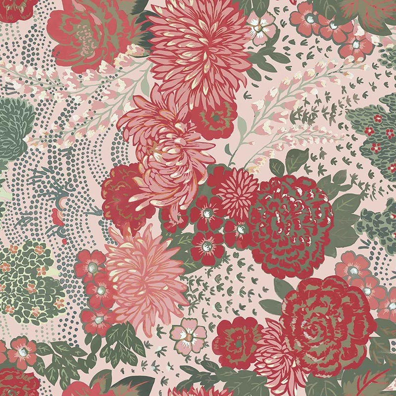 Papel Pintado Coordonne Feria María Luisa Carmesí A00237