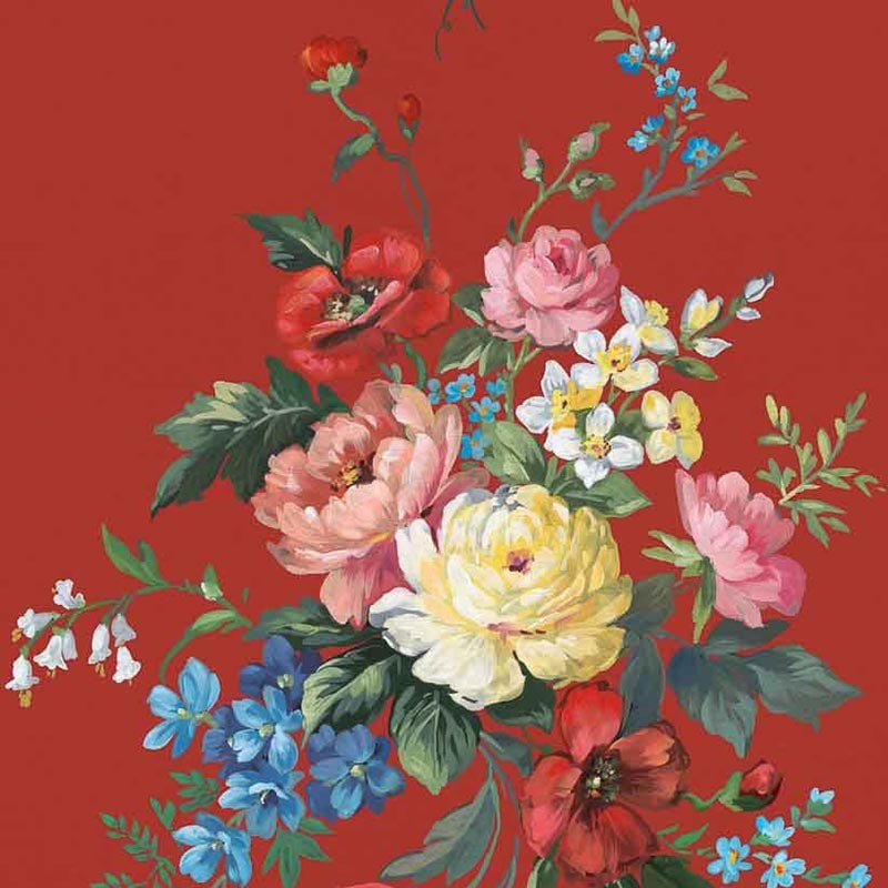 Papel Pintado Coordonné Feria Carmen Carmesí A00217
