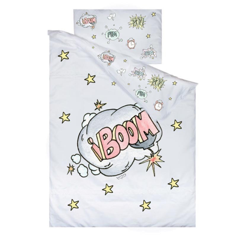 Funda Nórdica Sueños de Cigüeña 2022 Onomatopeyas SDC-FN-09