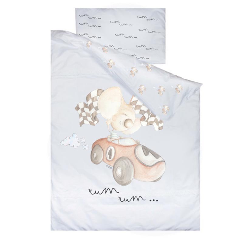 Funda Nórdica Sueños de Cigüeña 2022 Coche de Carreras SDC-FN-03