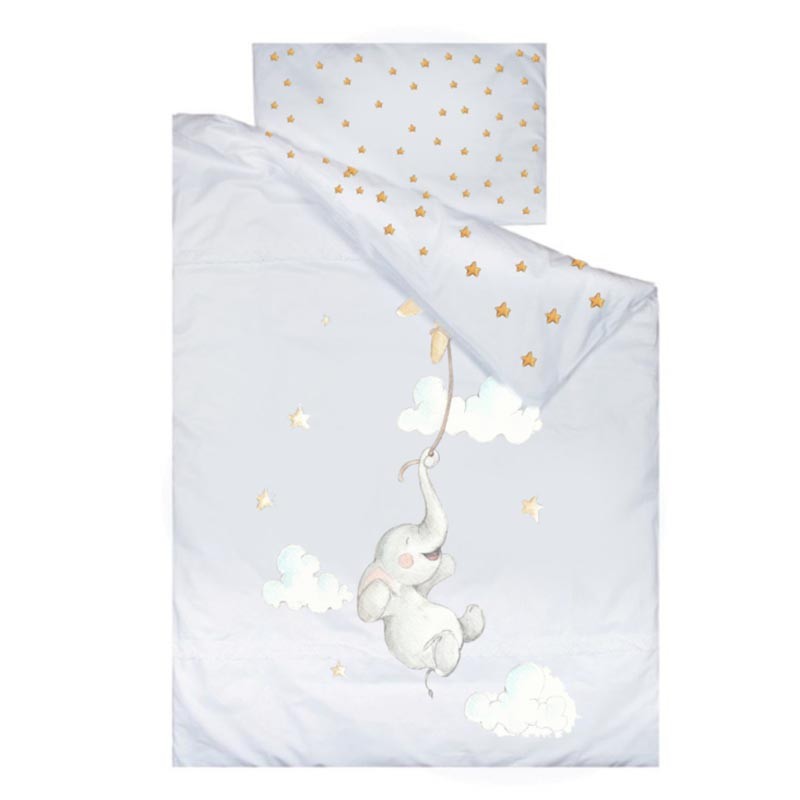 Funda Nórdica Sueños de Cigüeña 2022 Elefantito Feliz SDC-FN-02