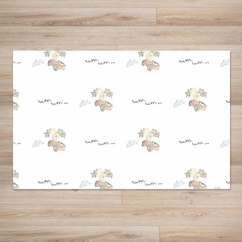 Alfombra Vinílica Sueños de Cigüeña Coche Carreras SDC-RUG-22