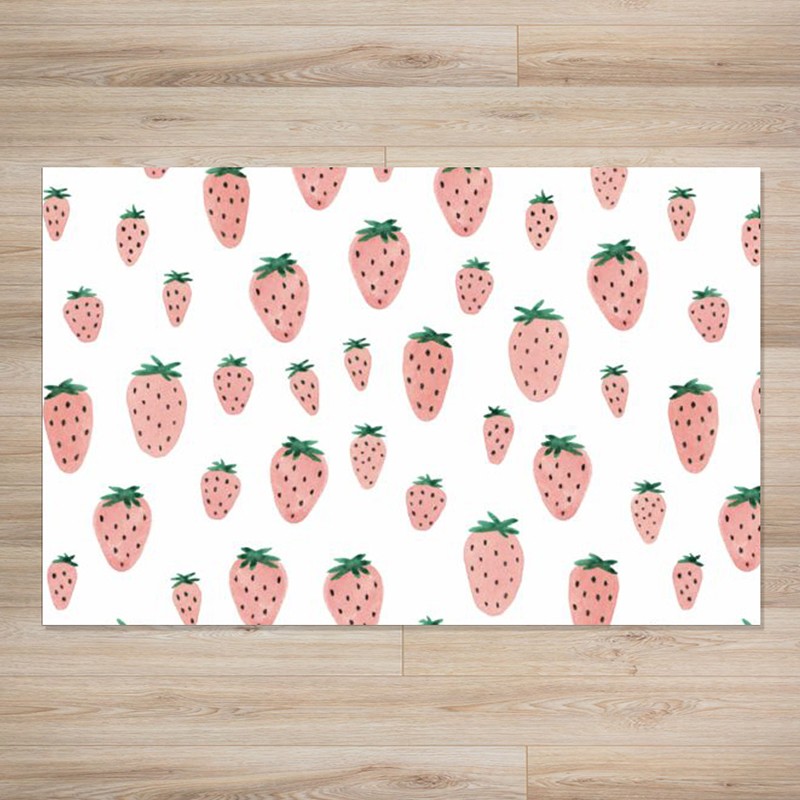 Alfombra Vinílica Sueños de Cigüeña Strawberries SDC-RUG-12