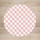 Alfombra Vinílica Sueños de Cigüeña Vichy Rose SDC-RUG-01
