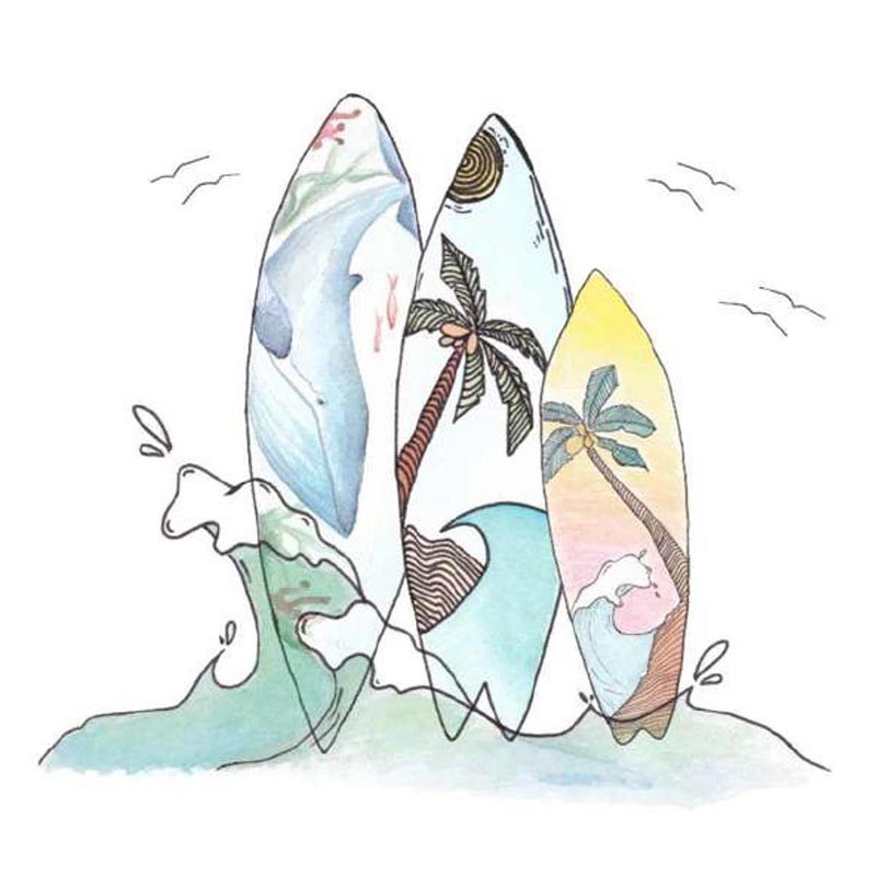 Vinilo Sueños de Cigüeña Teen Surf Trío Olas SDC-TEEN-20