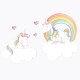 Vinilo Sueños de Cigüeña Stories Twin Unicorn SDC-VIN-UNIC-001