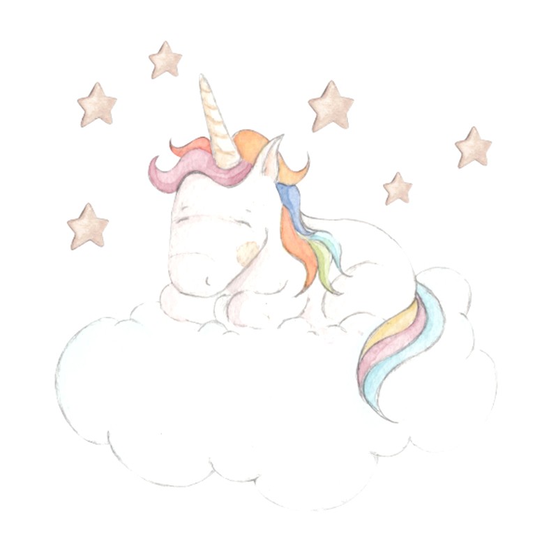 Vinilo Sueños de Cigüeña Stories Unicorn Sleeping SDC-VIN-UNIC-002