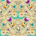 La Tapicera Groovy Birds WP182084 Papel pintado ICH