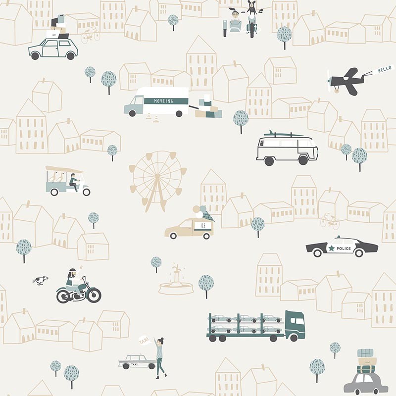 Papel Decorativo Infantil Noa de ICH 7002-2