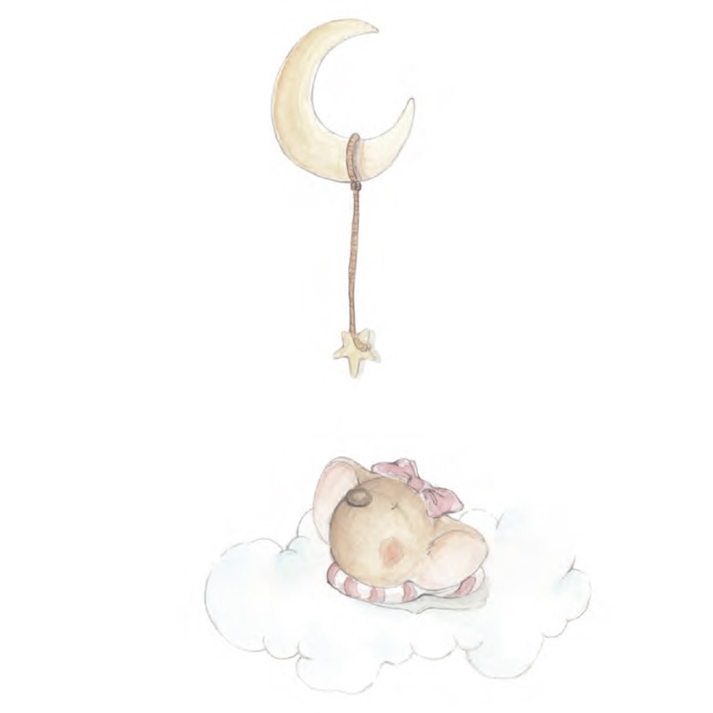 Vinilo Sueños de Cigüeña Había una vez Dulces Sueños Niña SDC-VIN-HV-004