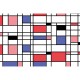 Panorama Mondrian V128-2 Papel pintado ICH