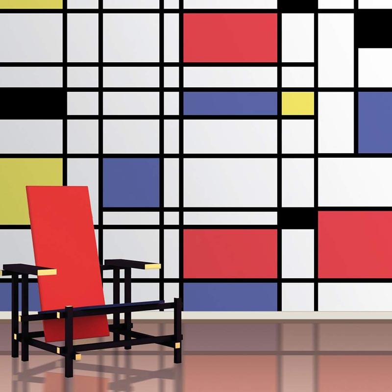 Panorama Mondrian V128-1 Papel pintado ICH