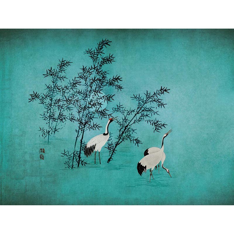 Panorama Cranes V116-2 Papel pintado ICH