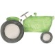 Vinilo Casadeco Once Upon a Time Green Tractor OUAT88627758
