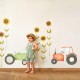 Vinilo Casadeco Once Upon a Time Green Tractor OUAT88627758